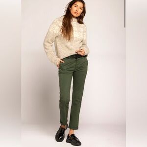 Current/Elliott The Captain Trouser Pant – Army Green | Size 26